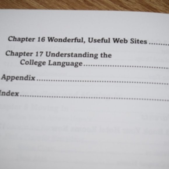 College Planning Book:  "Parent's Operational Manual - Picture 9 of 12